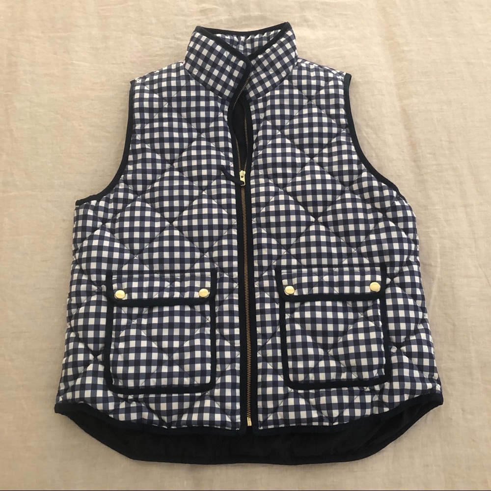 J.Crew Gingham Vest